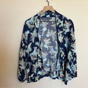 GAP Tropical Pineapple Kimono L/XL Open Front